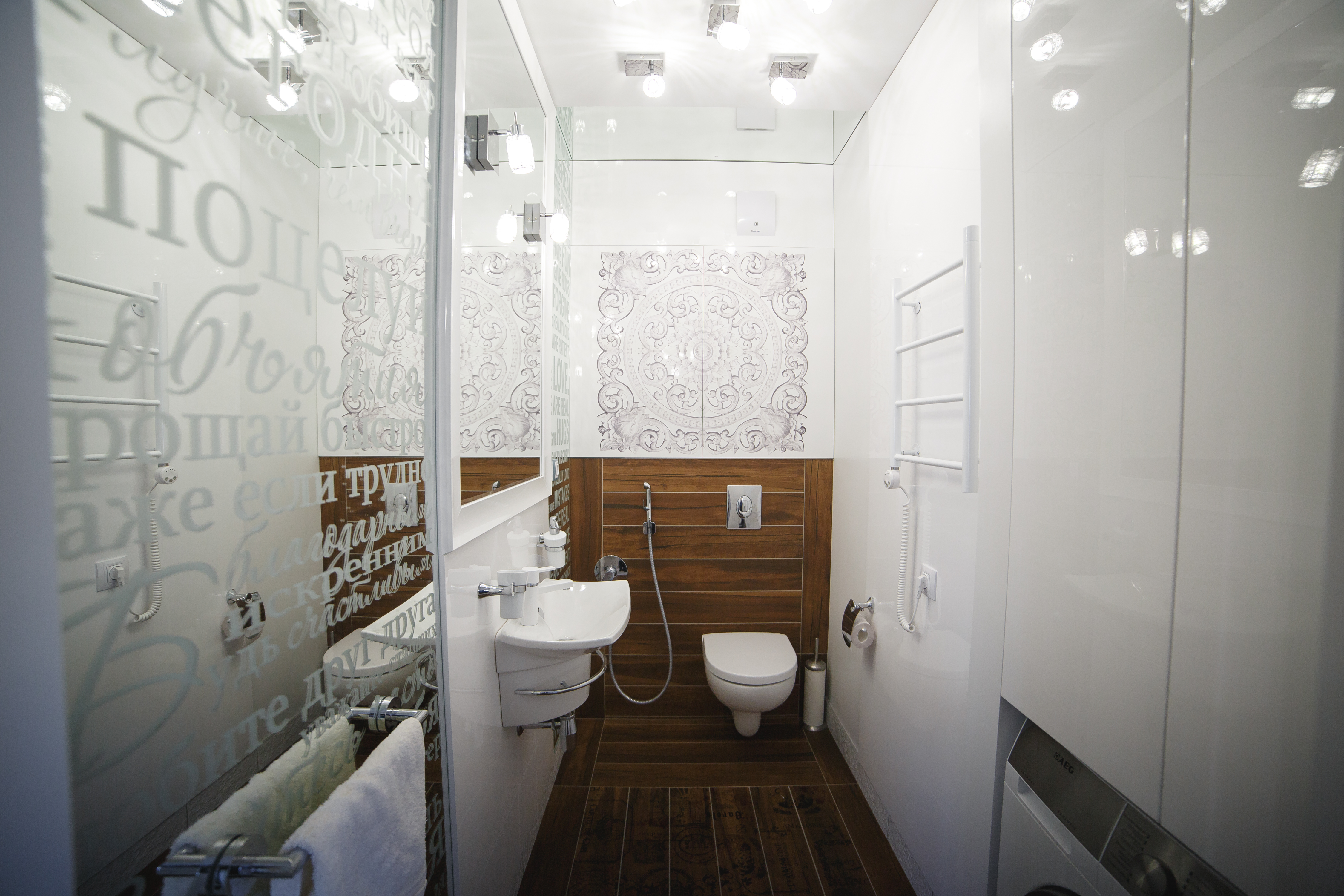 Гостевой санузел в цветах Benjamin Moore